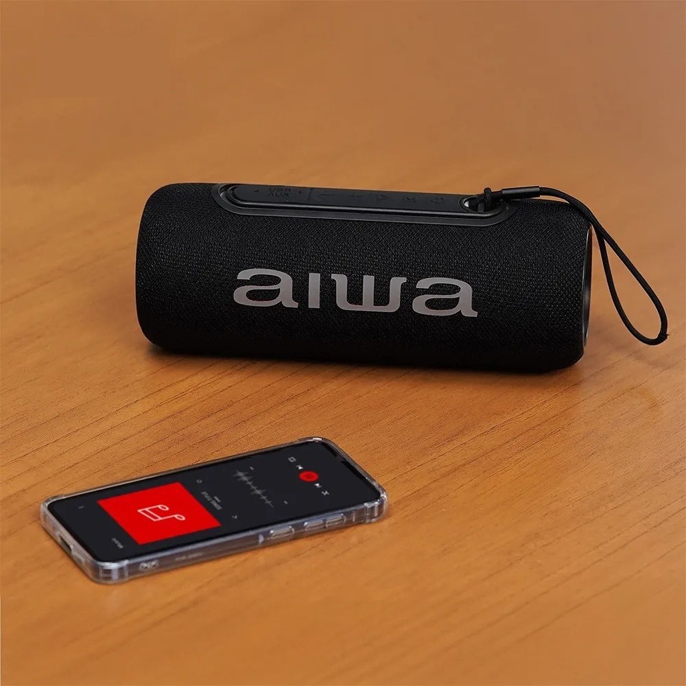 caixa de som aiwa sp-05-lb 30w bluetooth ipx5