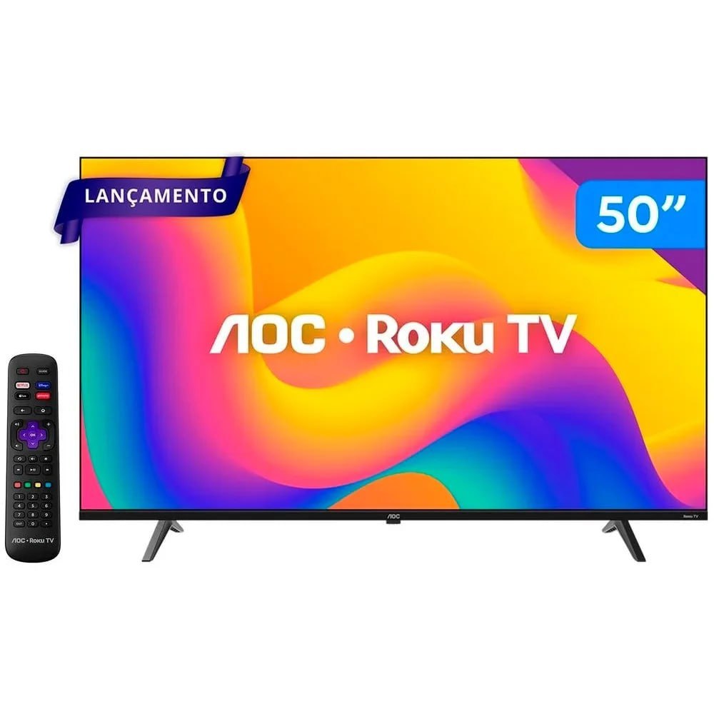 smart tv aoc 50u7045/78g 50 polegadas 4k dled quad core 3 hdmi