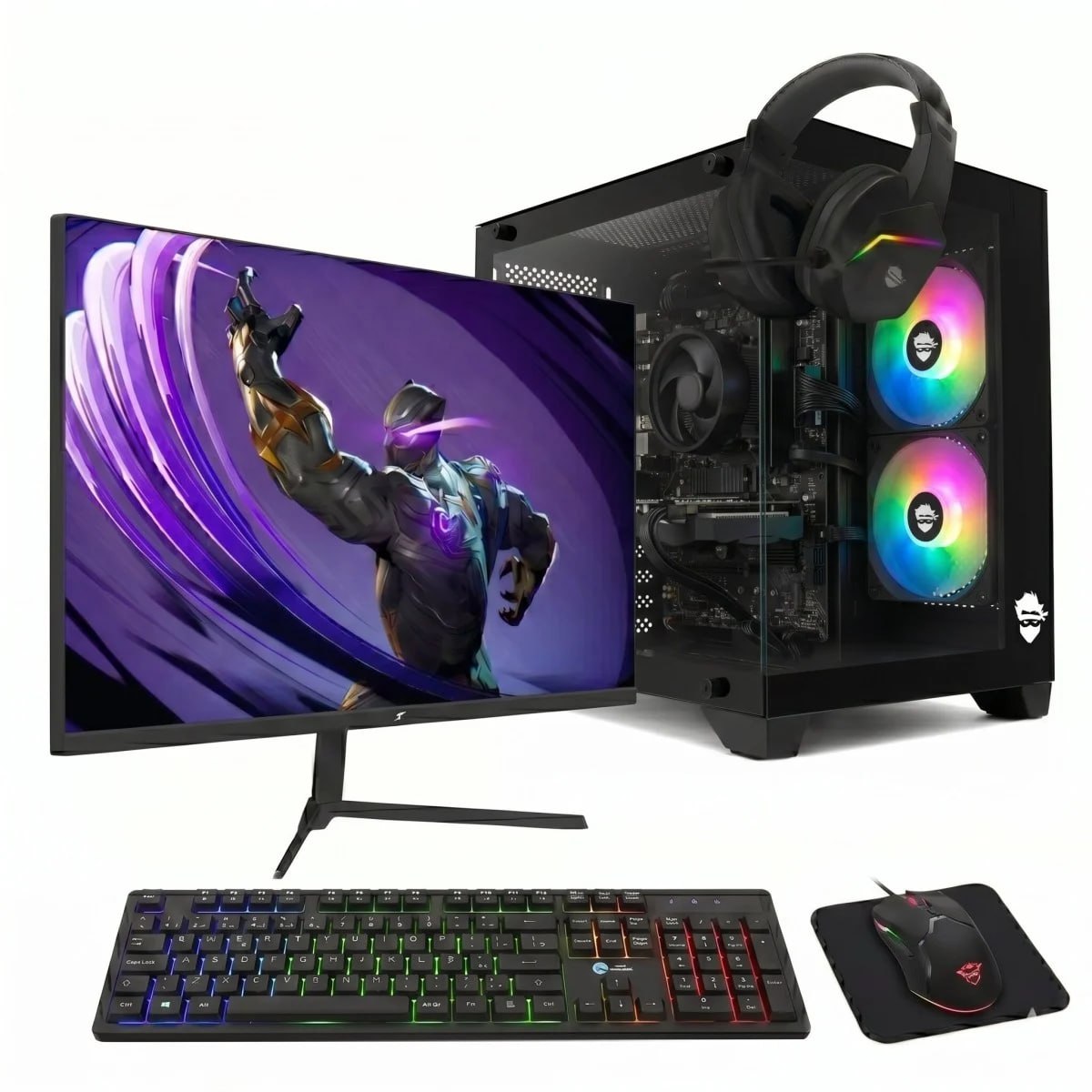 pc gamer soldier amd ryzen 5 5500 radeon rx 7600 16gb ddr4 ssd 480gb monitor superframe 240hz combo gamer