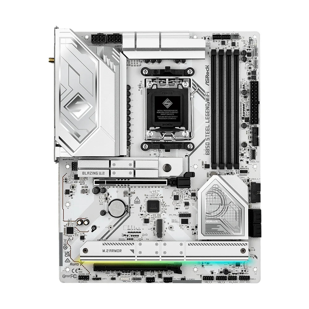 placa mãe asrock b850 steel legend wifi b850 am5