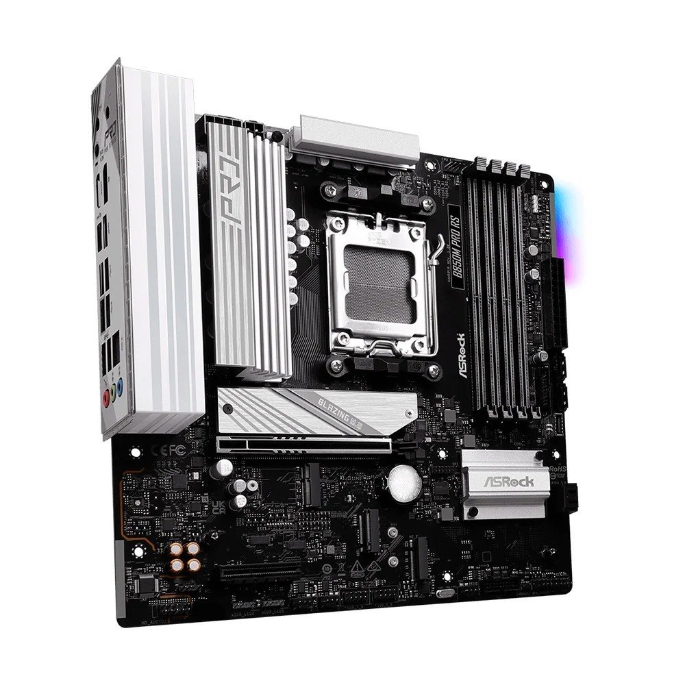placa mãe asrock b850m pro rs amd ryzen b850 matx ddr5 90-mxbr60-a0uayz