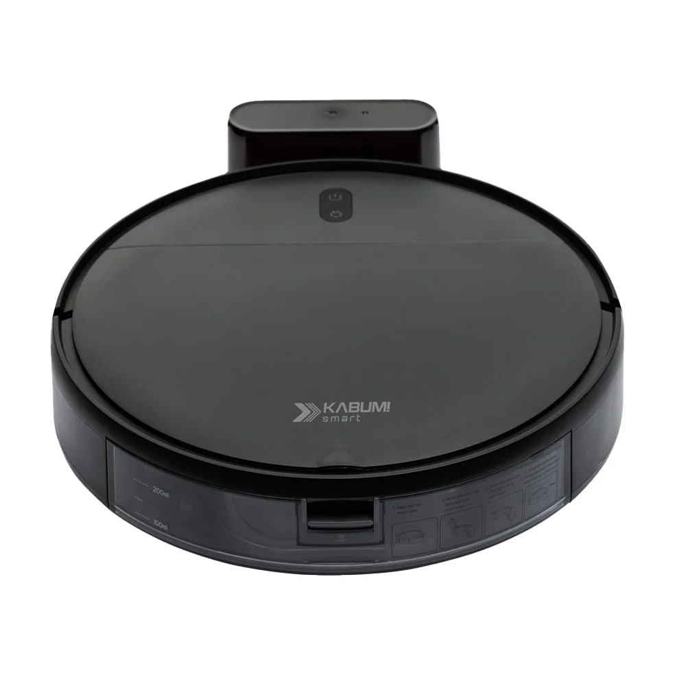 robô aspirador kabum smart 100 5 modos de limpeza sensor anti-queda carregamento automático aplicativo bivolt