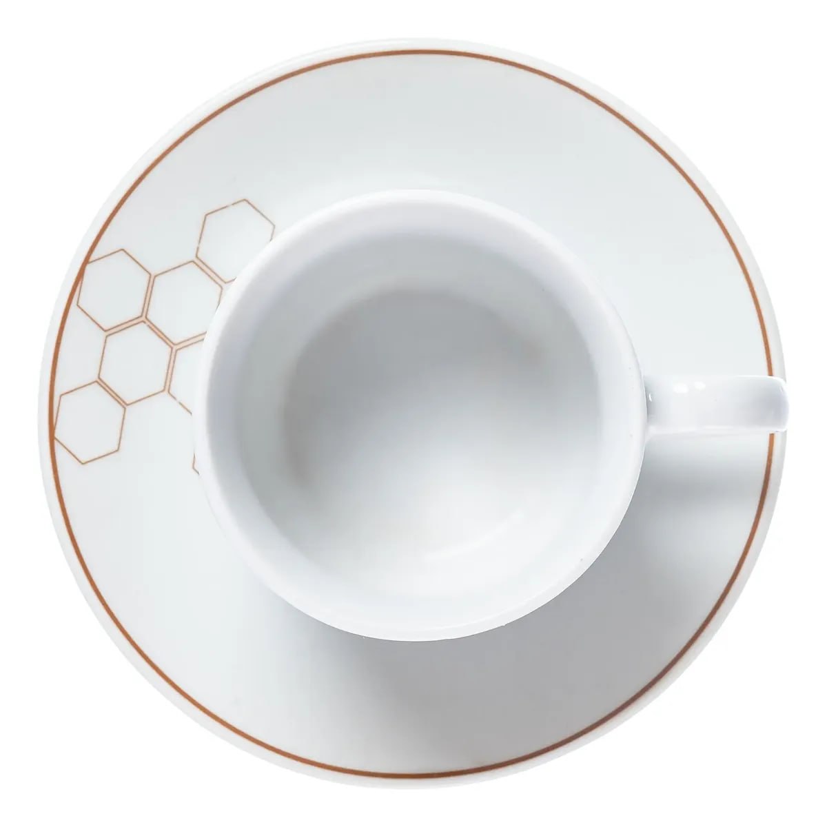 utensílios domésticos hermitage xícara e pires chá abelha em porcelana 220ml