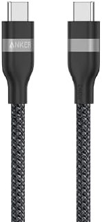 cabo usb-c anker cabo usb-c para usb-c 240w 0,9m upcycled-braided preto