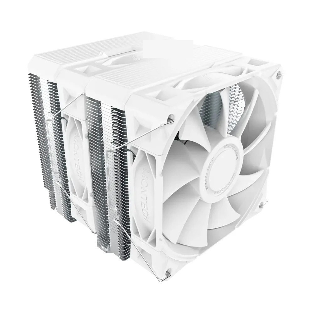 refrigeracao montech nx600 dual tower 120mm intel amd branco