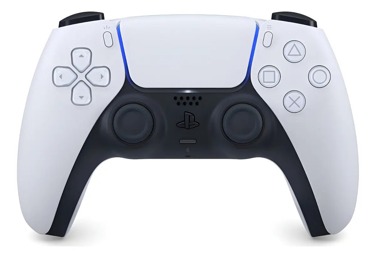 controle joystick sony playstation dualsense branco
