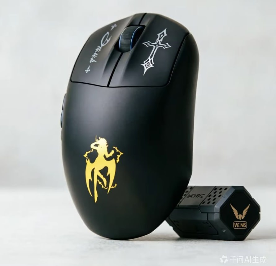 periféricos valkyrie vk m5 paw 3395 tri-mode dual 8k