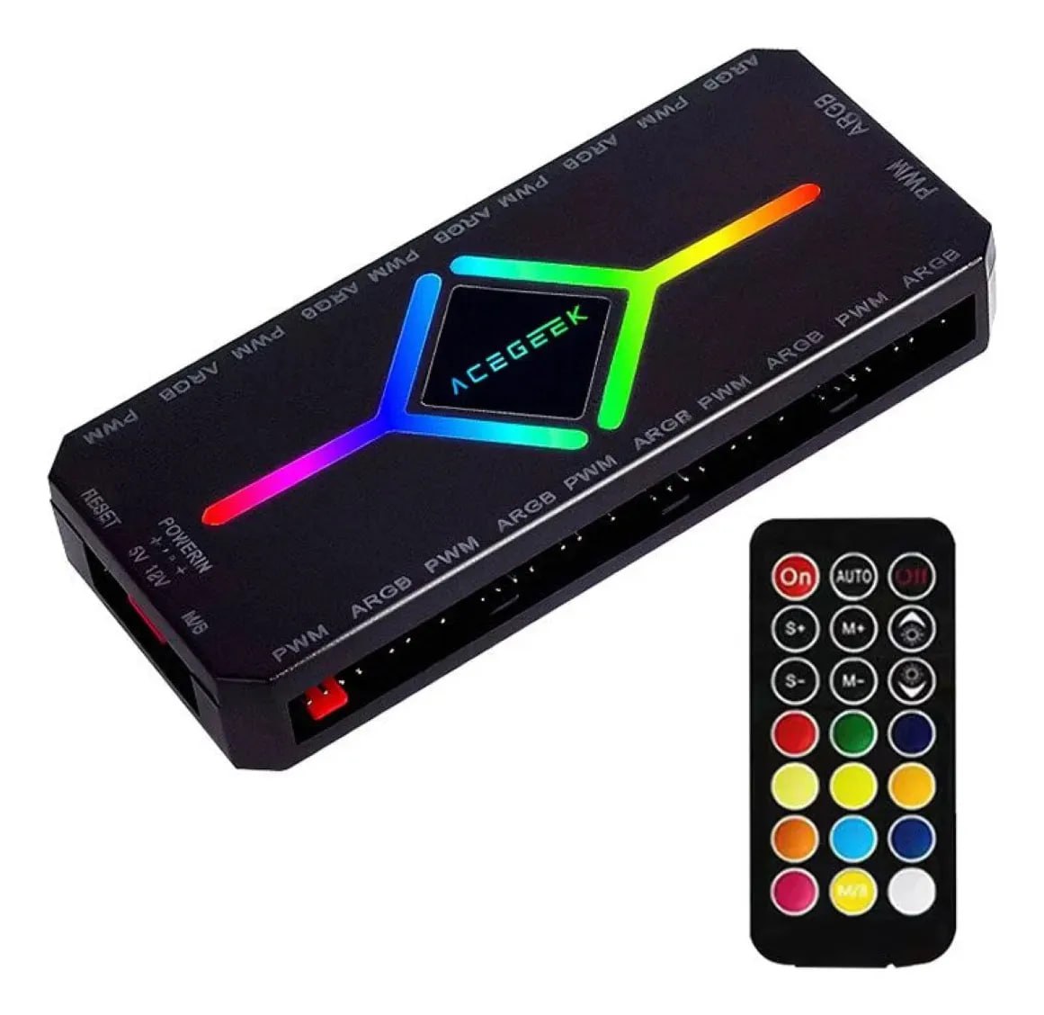 controladora de led acegeek hub10 10 portas argb 10 portas pwm