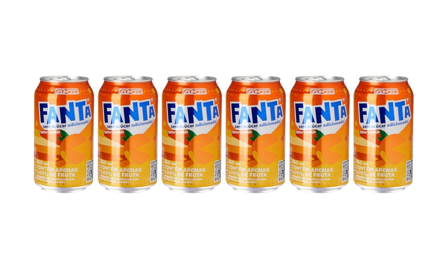 bebidas fanta laranja lata 350ml pack de 6 zero