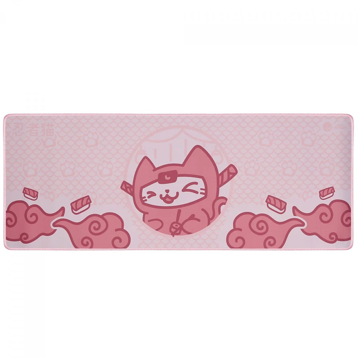 mousepad ninja mewmew control grande 800x300mm rosa gn-mp-mmcep