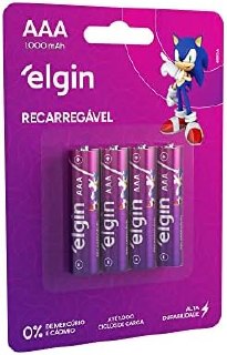pilhas e baterias elgin aaa 1000mah 4 unidades