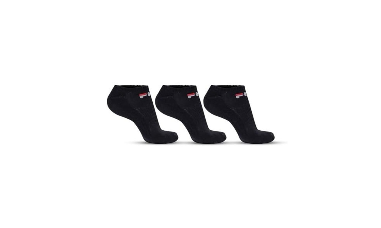 roupas fila meia tripack unisex cano curto lisa branco/preto/mescla