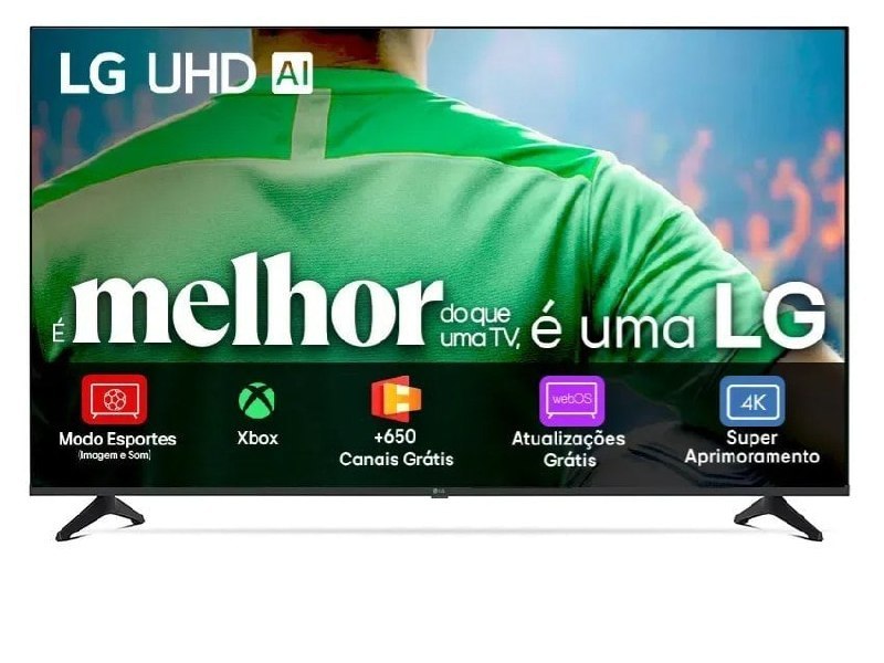 tv lg ua75 50 polegadas hdr10 pro processador ai7 ger8 webos 25