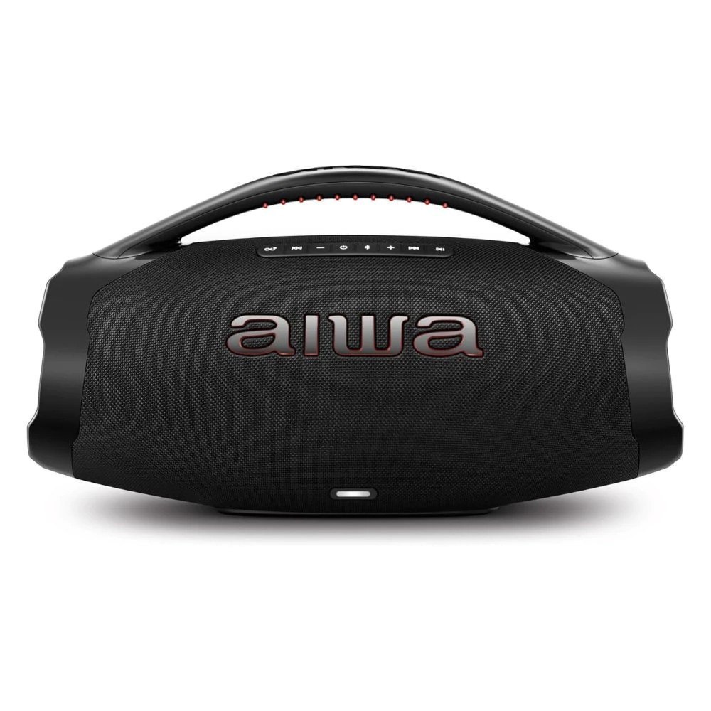 caixa de som aiwa boombox bluetooth aws-bbs-01b 200w