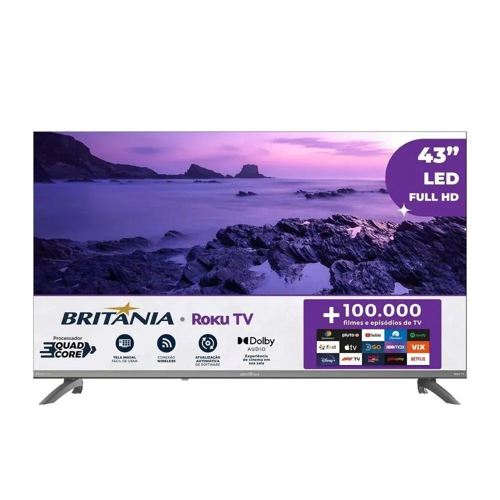 TV Britânia B43CRA 43" Full HD
