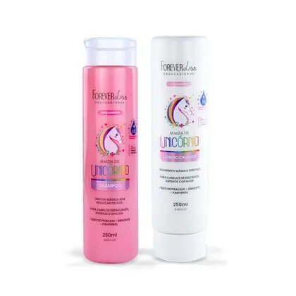 cuidado pessoal forever liss kit shampoo e condicionador magia de unicórnio