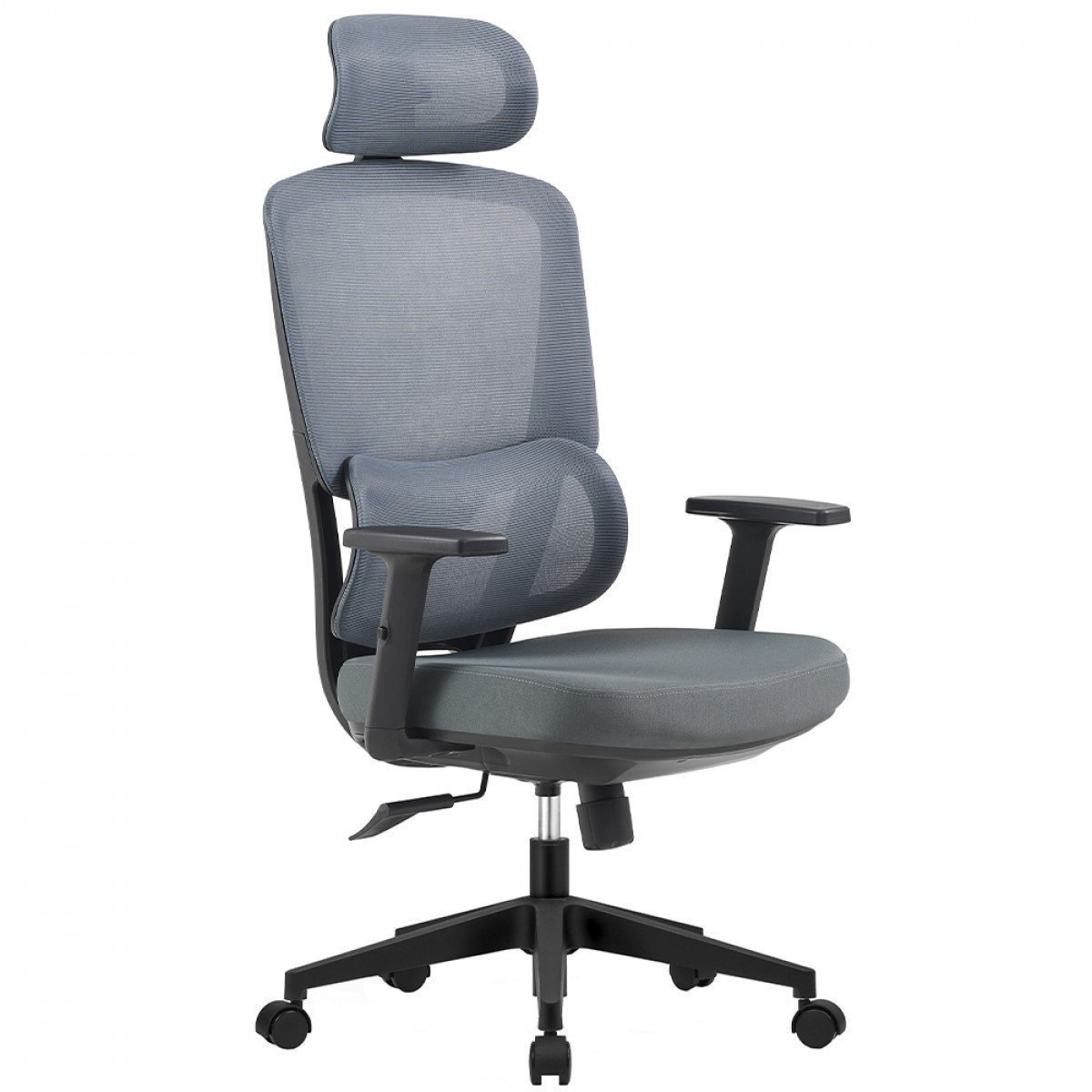 cadeira de escritório dr. office work pro mesh 2d reclinável cinza dr-ch-wkpr2dg