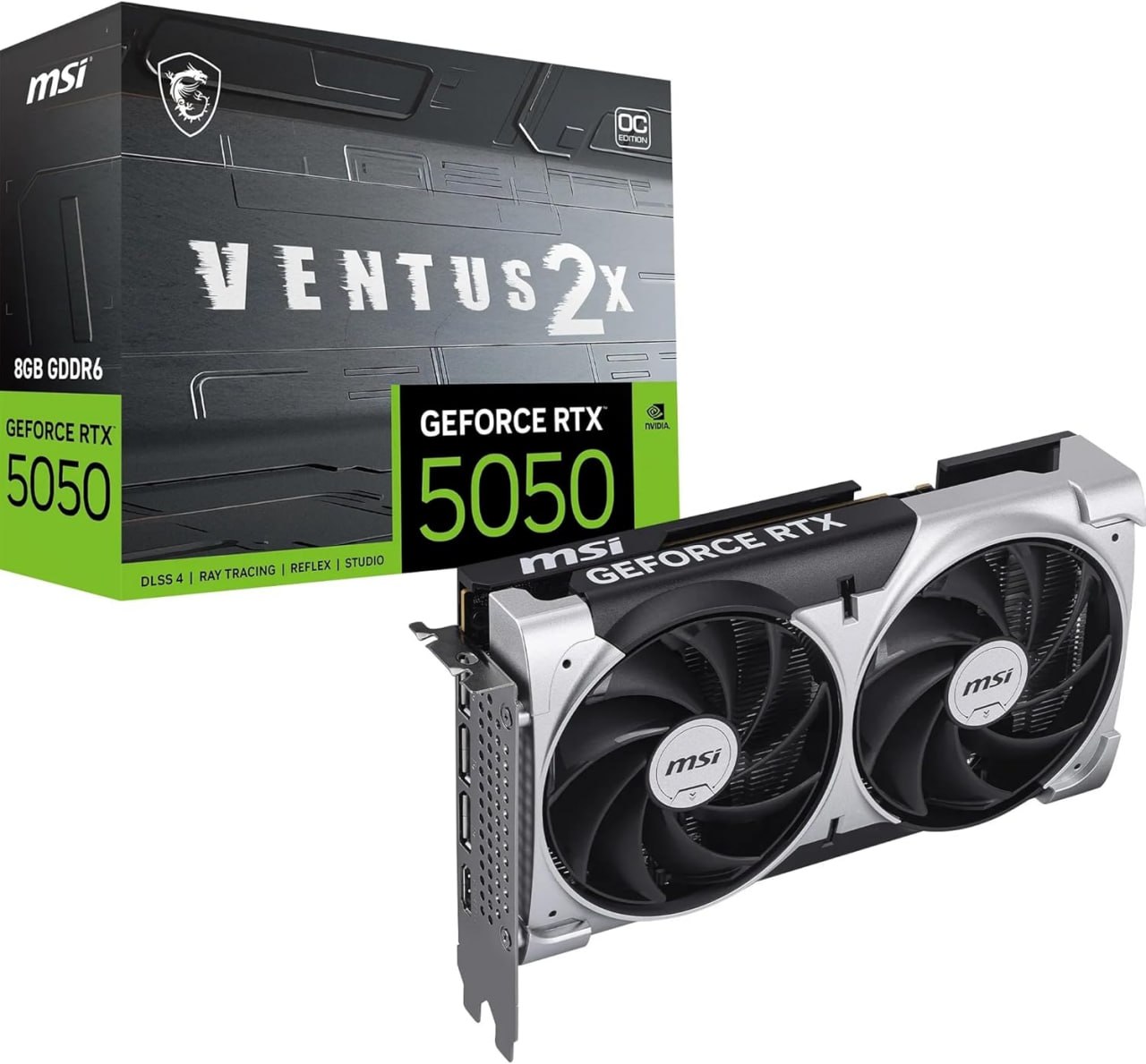 placa de vídeo msi ventus 2x oc rtx 5050 8gb gddr6 128bits