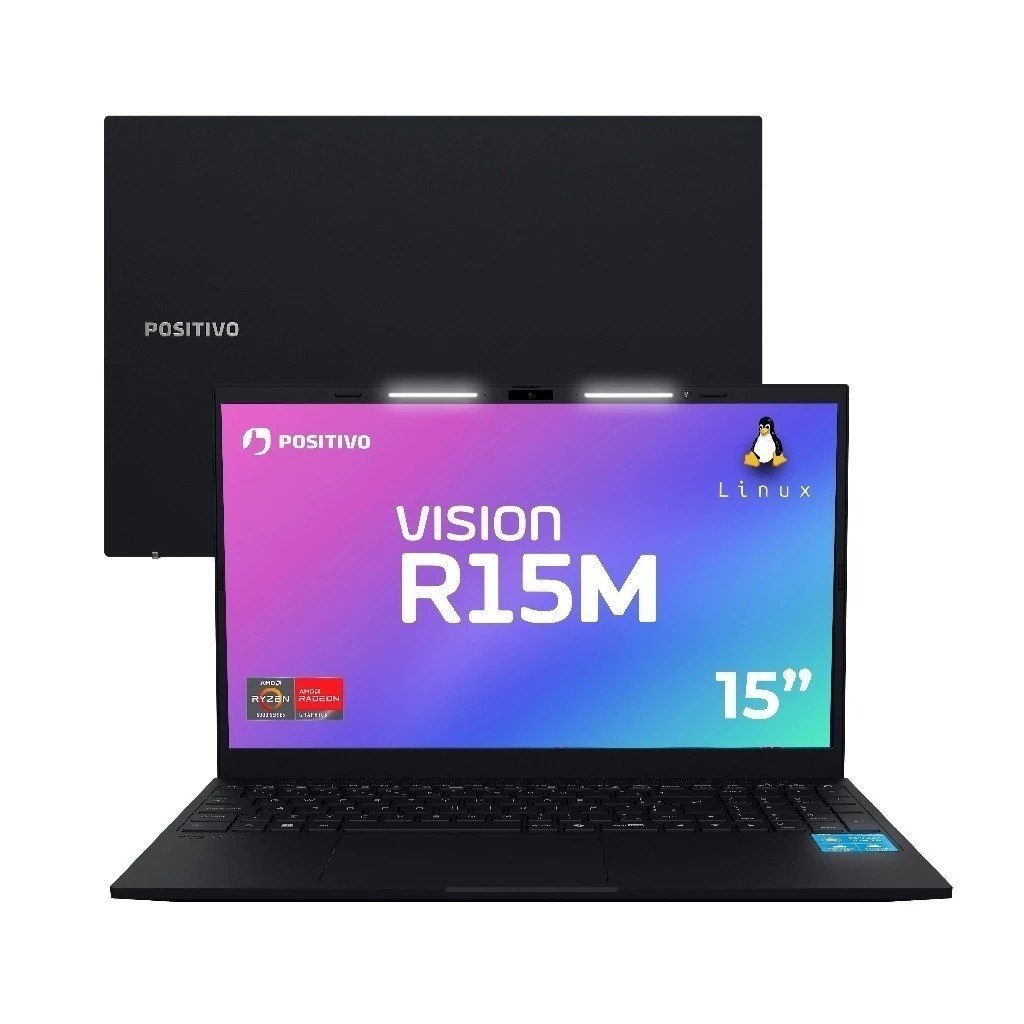 notebook positivo vision r15m ryzen 7-5825u 8gb ram 256gb ssd linux wi-fi 6