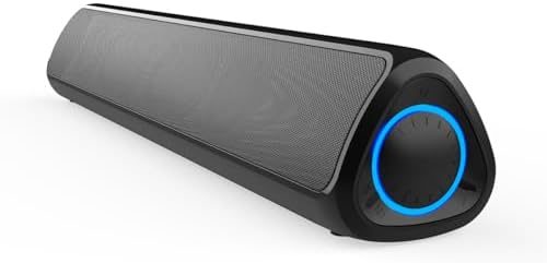 WB Soundbar Bluetooth 5.3, 20W de potência, Bateria 3600mAh e TWS