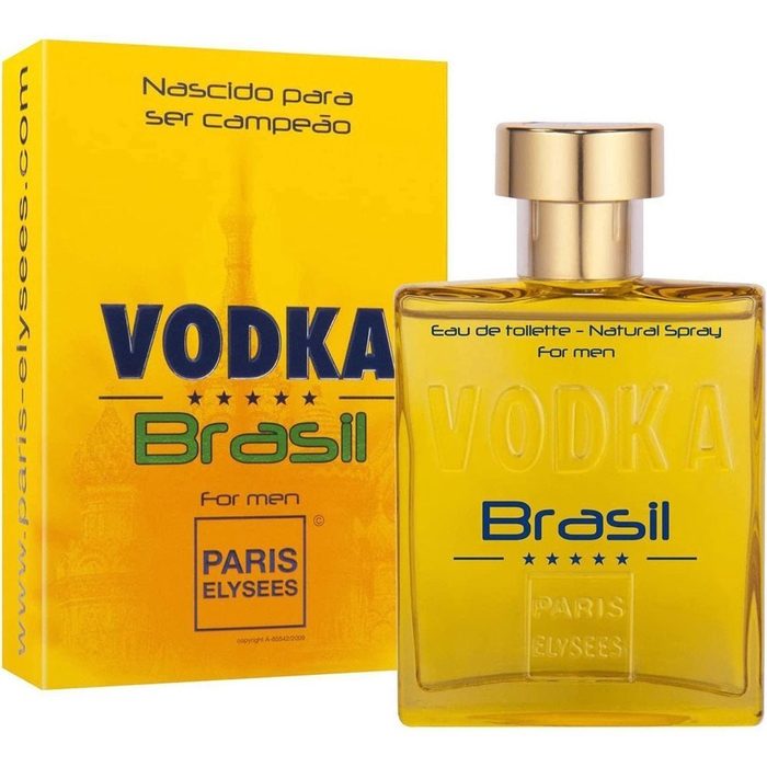 Perfume Vodka Brasil amarelo 100ml - Paris Elysses