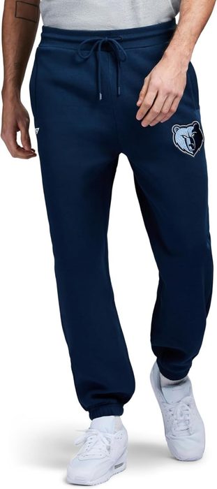 Game 7 Calça de moletom masculina X NBA oficialmente licenciada casual de lã com bolsos