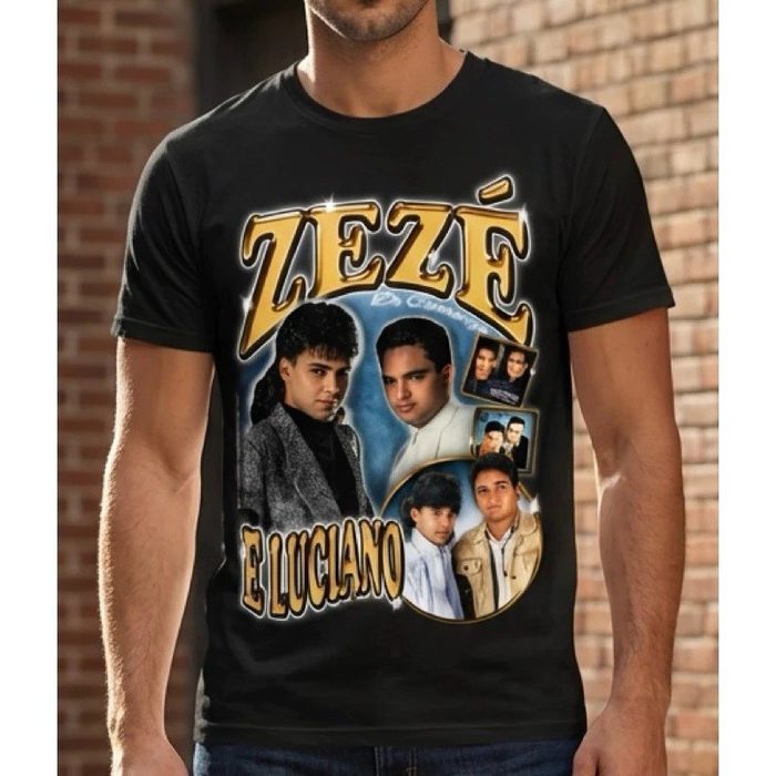 Camiseta Algodão Zezé Di Camargo E Luciano P/M/G/GG