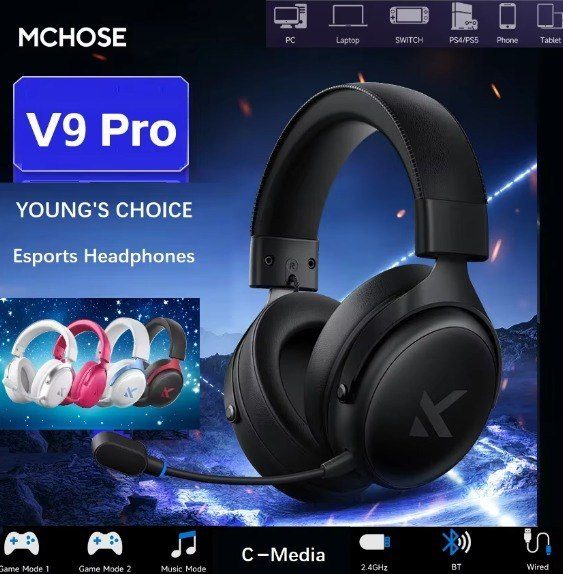 Mchose Headset Sem Fio V9 Pro