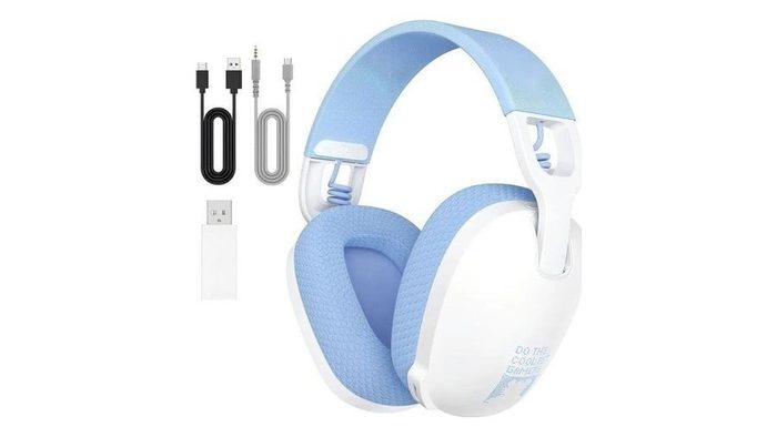 Headset Gamer Sem Fio Onikuma B2 Conexão Usb E Bluetooth Cor Branco