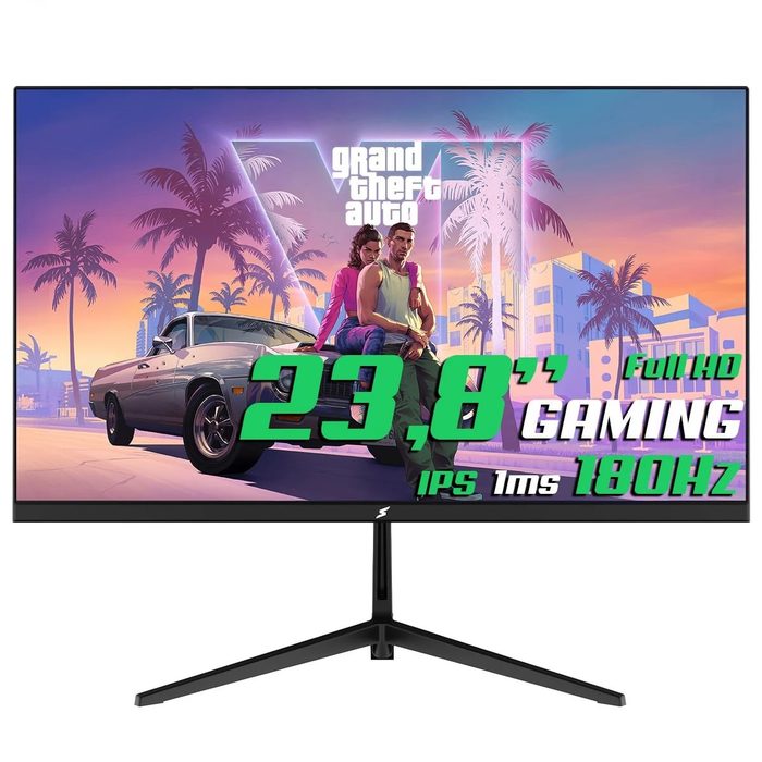 Monitor Gamer SuperFrame Precision, 23.8 Pol, Flat, Full HD, IPS, 1ms, 180Hz, 99% sRGB, FreeSync/G-Sync, HDMI/DP, SF-MN-PRE24FSIFD1B