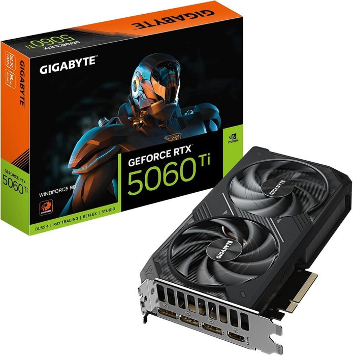 Placa de Vídeo Gigabyte RTX 5060 Ti Windforce
