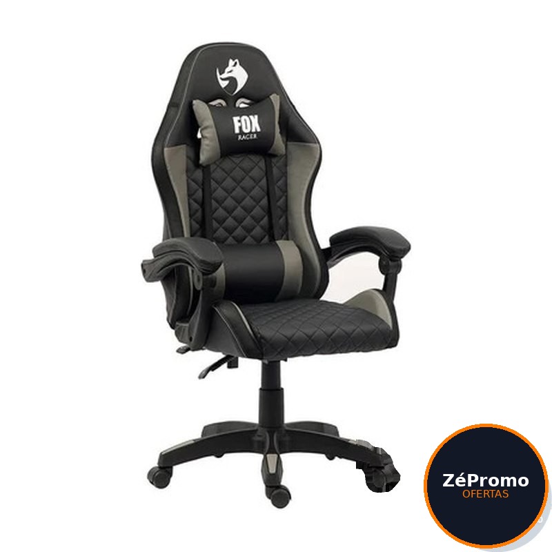 cadeira gamer fox racer vulpes cinza wz-318