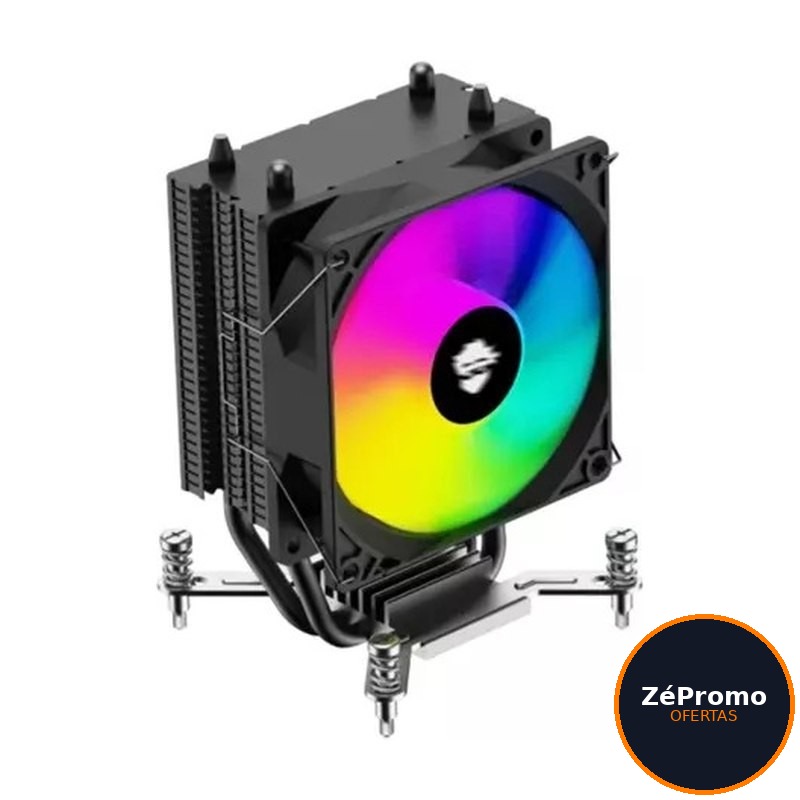cooler para processador ninja hayate x2 argb 90mm intel amd gn ac hx2hb1fiaa