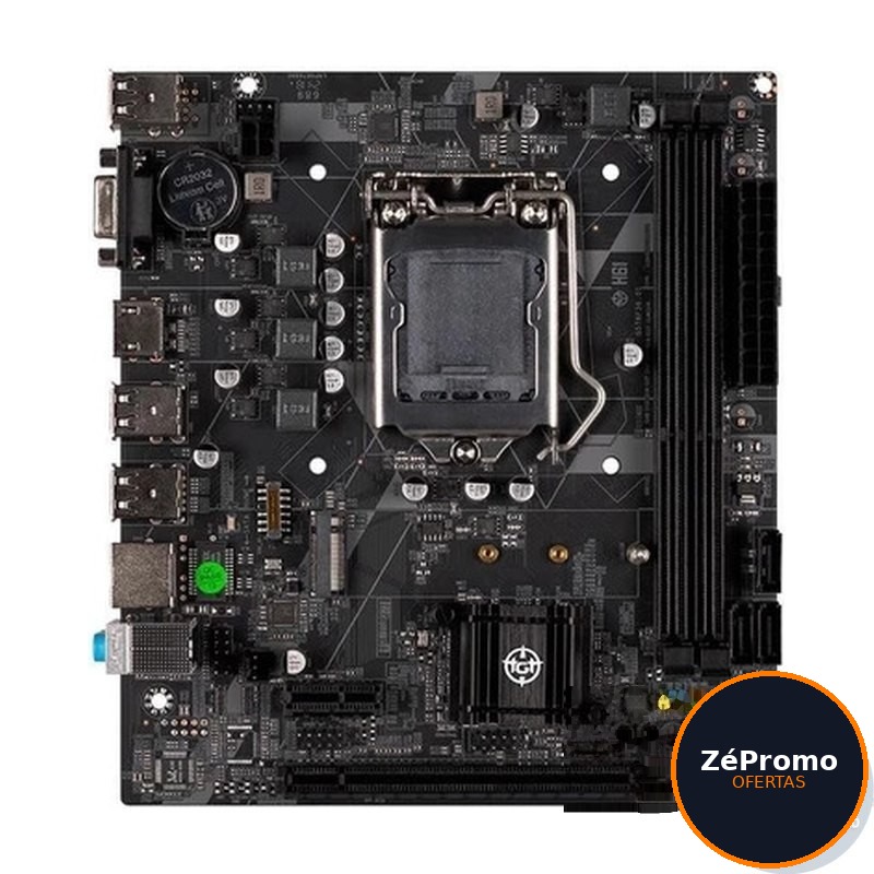 placa mãe tgt h61 ddr3 lga 1155 m-atx intel h61