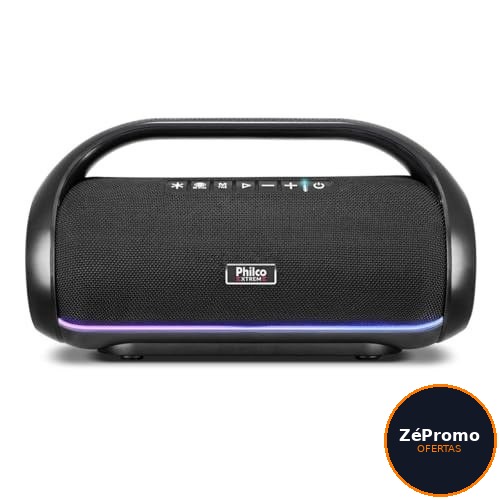 caixa de som philco pbs220bt extreme bluetooth 5.3 220w flash light