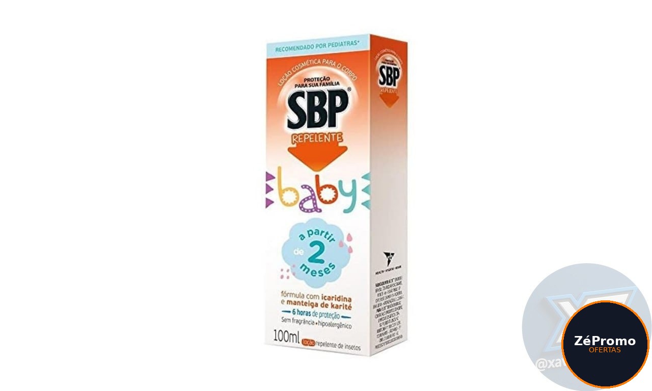 repelente corporal sbp baby loção 100ml