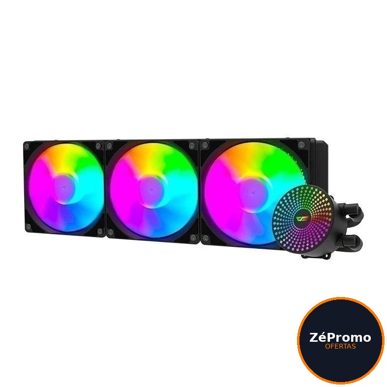 water cooler aigo darkflash dc360 radiant argb 360mm preto dc360bk