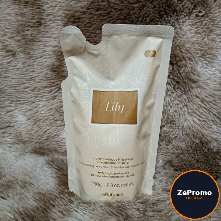 creme corporal o boticário lily 250g