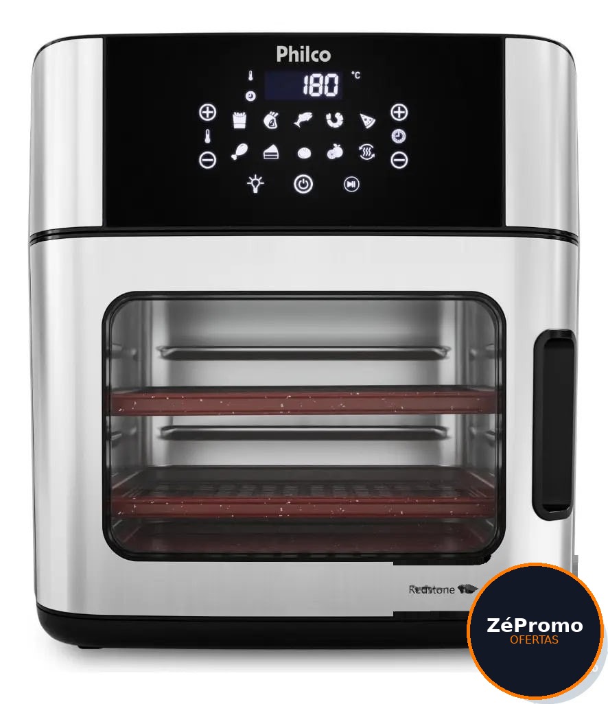 air fryer philco paf16a 4 em 1 painel digital 16l