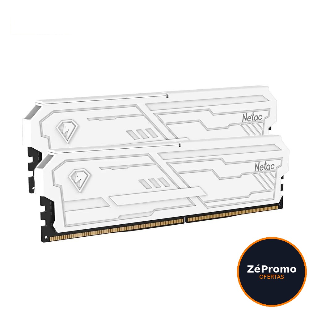 memória ram netac shadow iii 2x8gb 3200mhz white