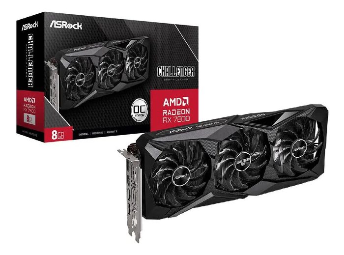 Placa de Vídeo ASRock RX 7600 Challenger