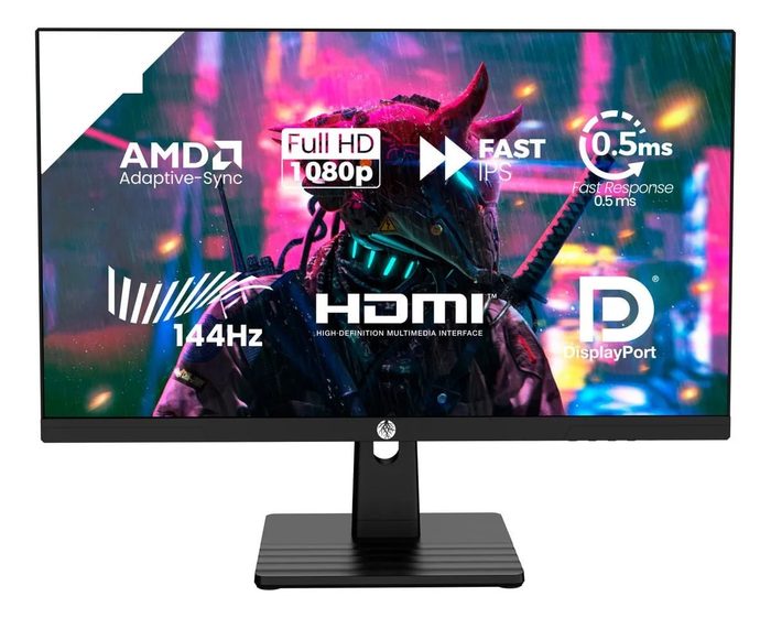 Monitor Gamer Haiz 25'' Ips Fhd 144hz 0.5ms Hdmi Dp Vesa Preto