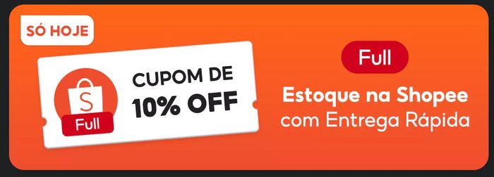 Cupom 10% off Shopee em Full