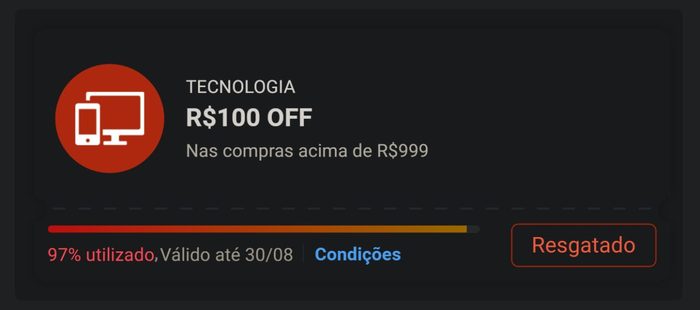 Cupom Shopee Tecnologia Esgotando !