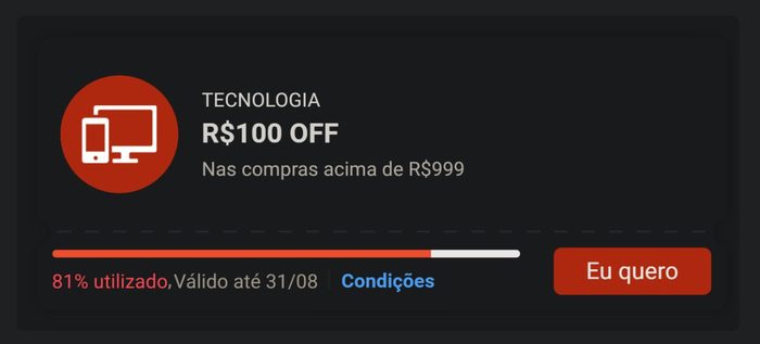 Cupom Shopee Tecnologia Esgotando !