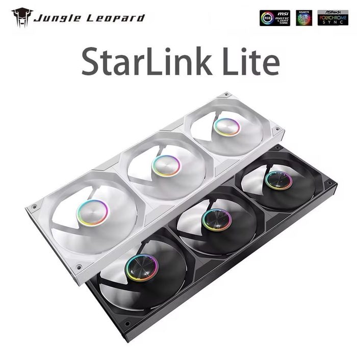 Kits Fan 360mm ARGB Jungle Leopard Starlink - inteiriça
