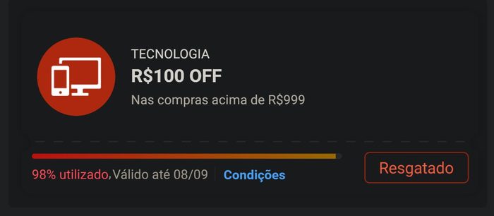 Cupom Shopee Tecnologia Voltando !