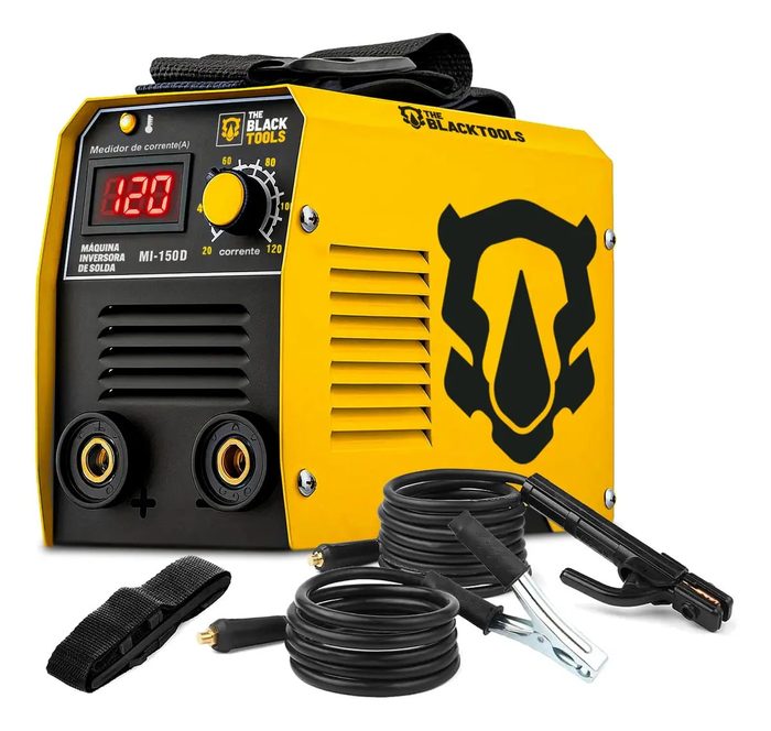 maquina de solda the black tools mi150d 120a