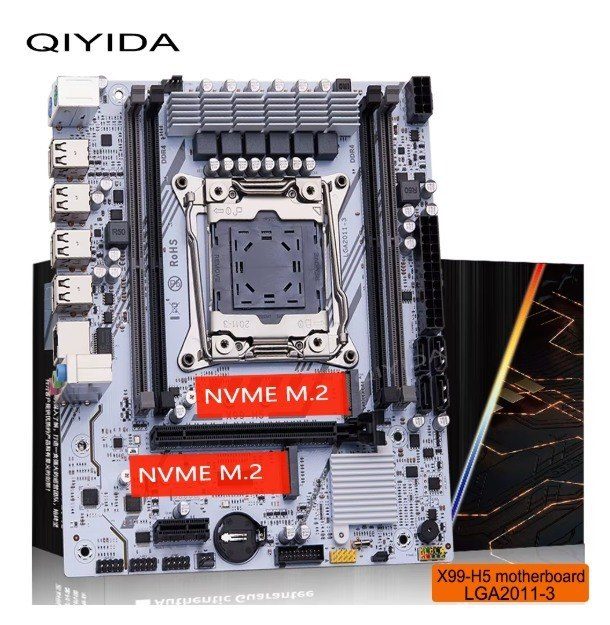 Placa Mãe X99-H5 Qiyida D4 LGA 2011-3