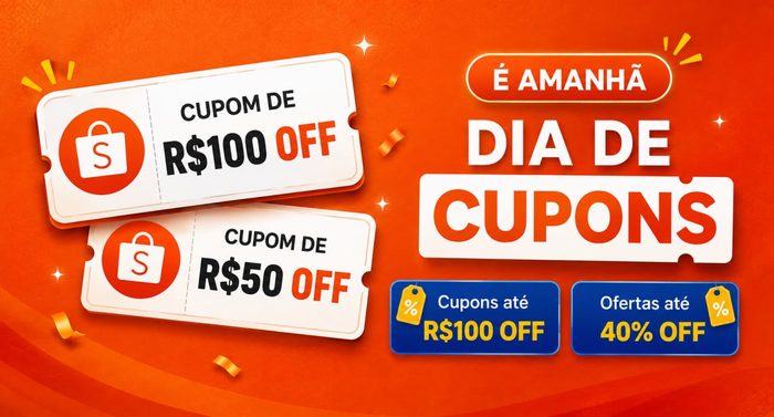 Vem ai, Dia de Cupons Shopee !